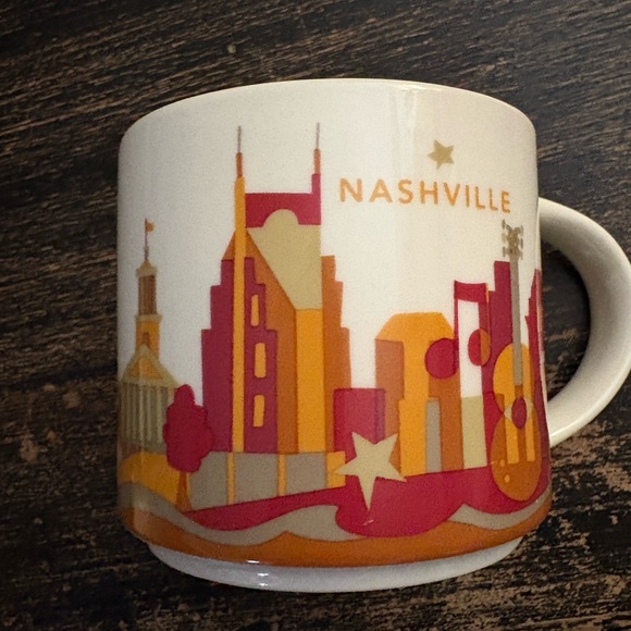 Starbucks Nashville Skyline Mug - White and Orange - Picture 2 of 7